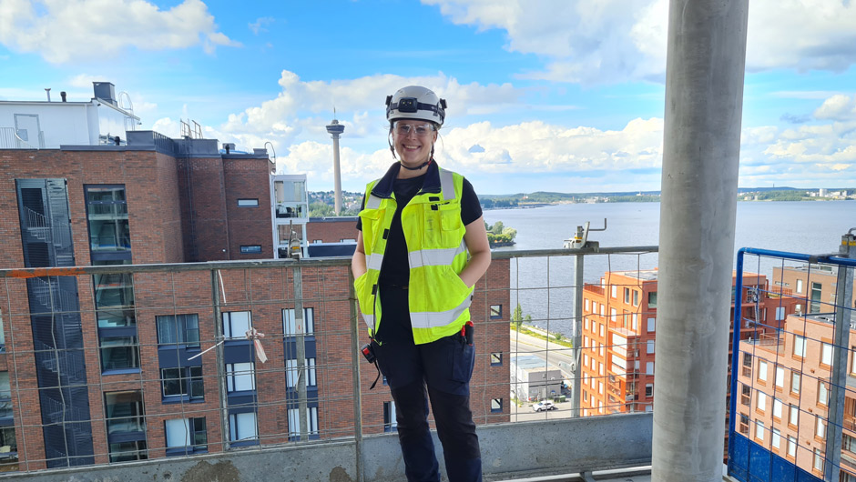 Työnjohtoharjoittelijana voi päästä näkemään asunnon valmistumisen vaihe vaiheelta